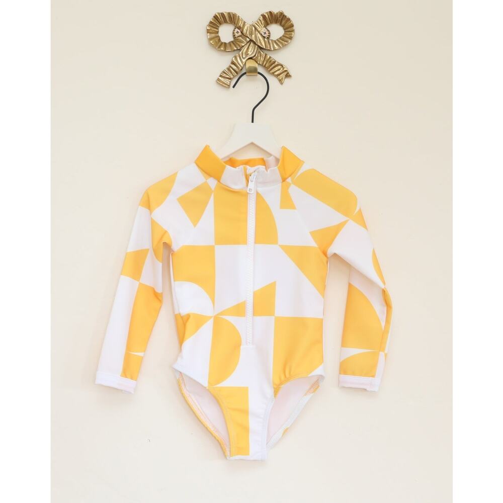 NWOTs Juillet Juillet Geometric SPF 50 Swimsuit / 1-2 Years